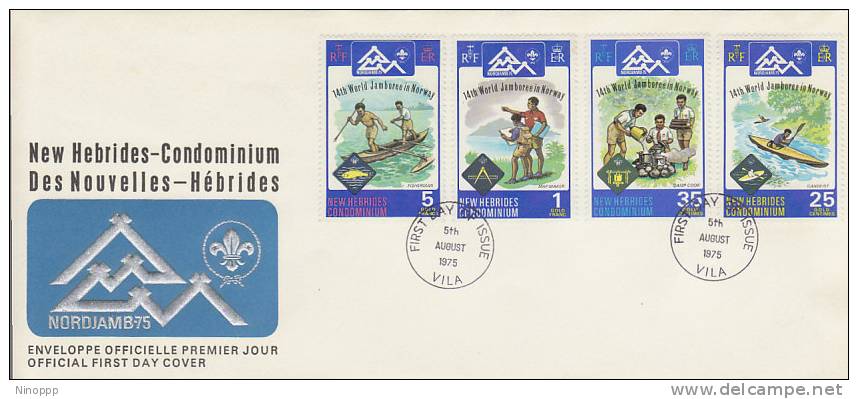 New Hebrides-1975 14th World Jamboree In Norway FDC - Autres & Non Classés