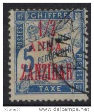 ZANZIBAR TAXE N° 1 Oblitéré - Oblitérés