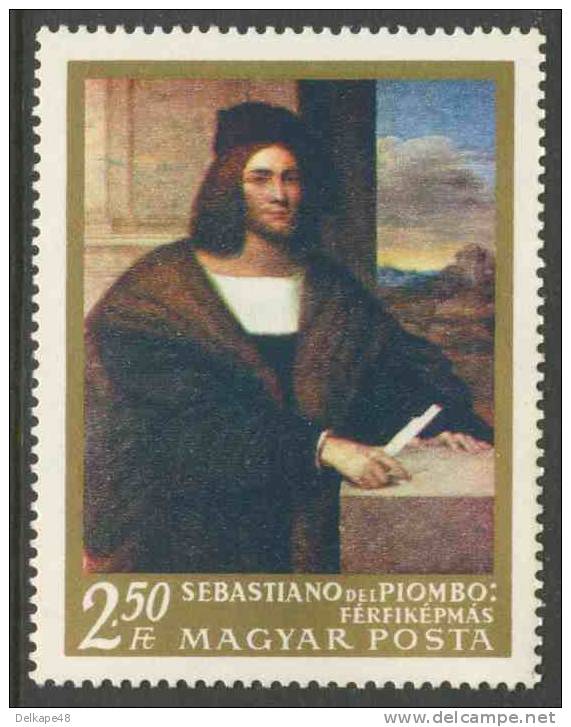 Hungary Ungarn 1968 Mi 2469 YT 2015 Sc 1944 ** "Portrait Of An Man" By Sebastiano Del Piombo (1485-1547) - Unused Stamps