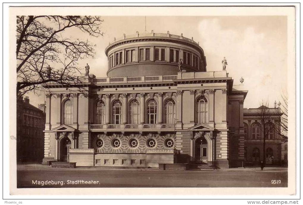 GERMANY - Magdeburg, City Theater, Year 1941 - Maagdenburg