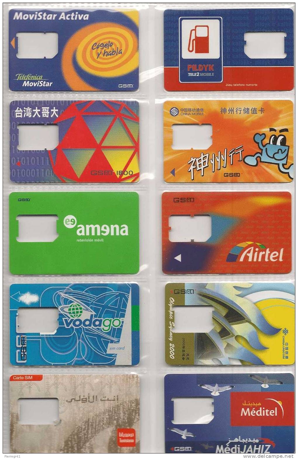 10 CARTES-GSM-MDE-SQUELETTE-SIM-RARE-TBE - Altri – Europa