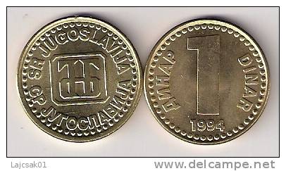 Yugoslavia 1 Dinar 1994. UNC KM#160 - Yugoslavia