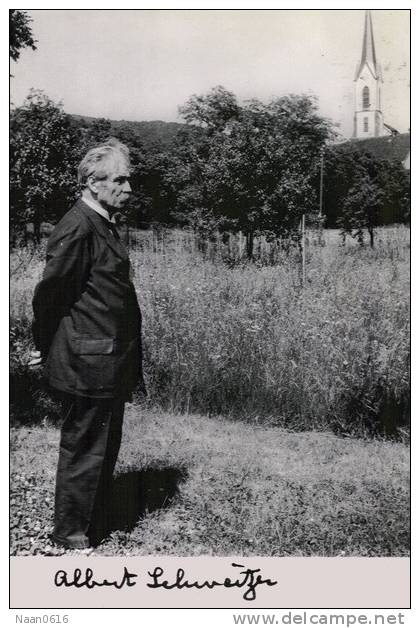 Theologian Organist Philosopher Physician, Albert Schweitzer, Postal Stationery -Postsache F - Articles Postaux (A41-28) - Albert Schweitzer