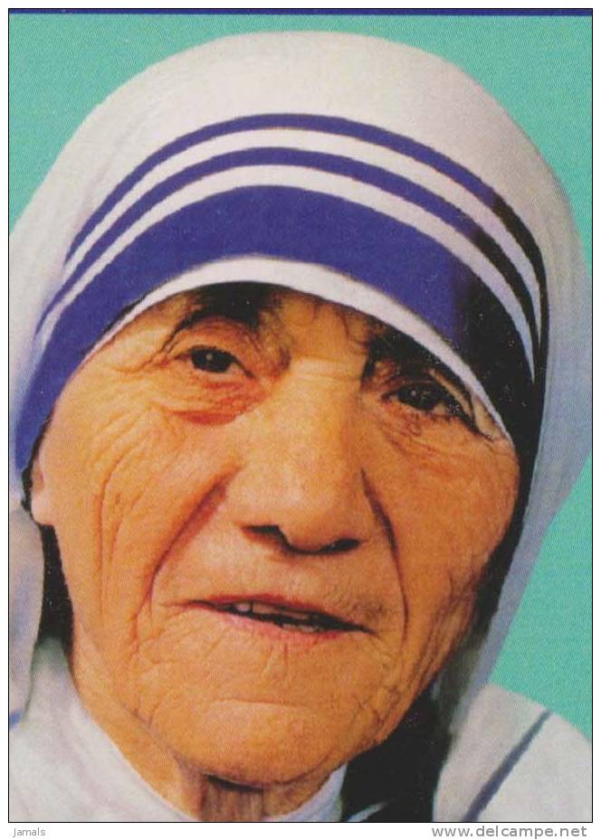 Mother Teresa, Nobel Prize Winner, Social Worker, Private Postcard, As Per The Scan - Mutter Teresa