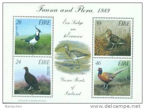 Ireland 1989 Fauna And Flora Stamps S/s Bird Game Birds Pheasant - Gallinacées & Faisans