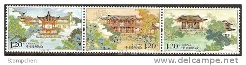 China 2007-7 Yangzhou Garden Stamps Bonsai Lake Architecture Landscape - Acqua