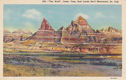 The Wall, Cedar Pass, Bad Lands National Monument, South Dakota - Altri & Non Classificati