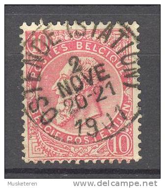 Belgium King Leopold II Deluxe Cancel OSTENDE (STATION) 1901 !! - 1893-1900 Schmaler Bart