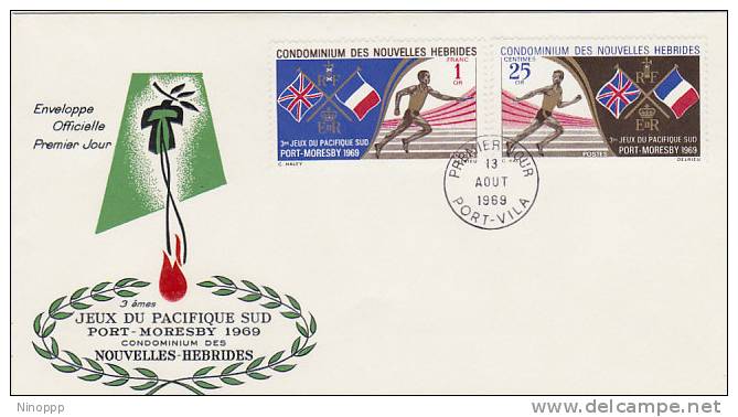 Nouvelle Hebrides -1969 3rd South Pacific Games FDC - Other & Unclassified