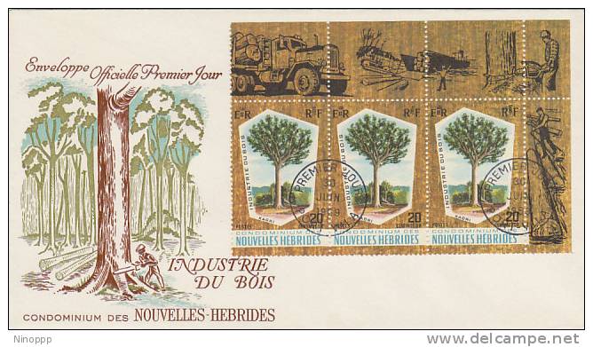 Nouvelle Hebrides -1969 Timber Industry FDC - Other & Unclassified