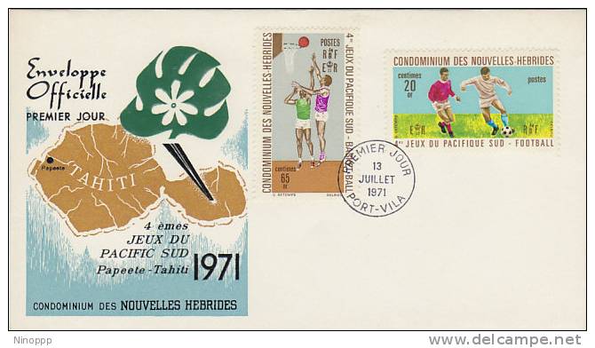 Nouvelle Hebrides -1971 4th South Pacific Games FDC - Other & Unclassified