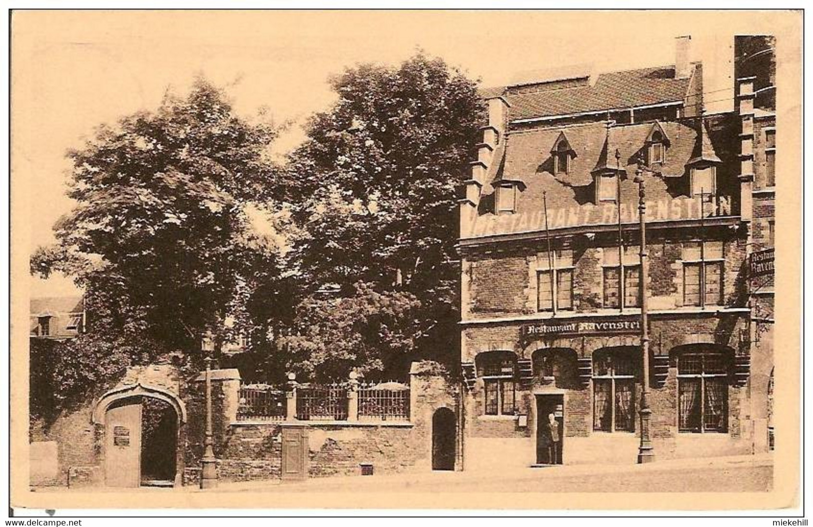 BRUXELLES RESTAURANT RAVENSTEIN- Endroit Où S'élevait Un Ancien Ghetto Juif-judaica-jewish - Cafés, Hôtels, Restaurants