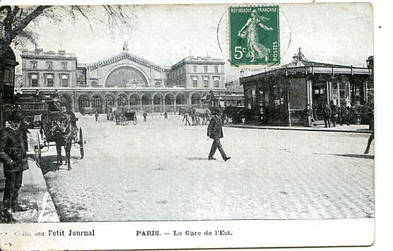 CPA 75.-Collection Petit Journal.-PARIS.-La Gare De L'Est.-...-Juill 2010-407 - Lotti, Serie, Collezioni