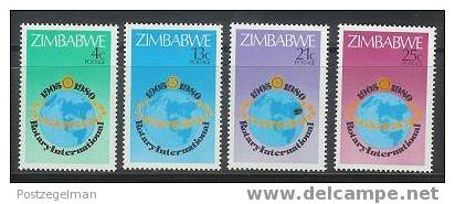 ZIMBABWE 1980 MNH Stamp(s) Rotary 242-245 #5071 - Rotary, Lions Club