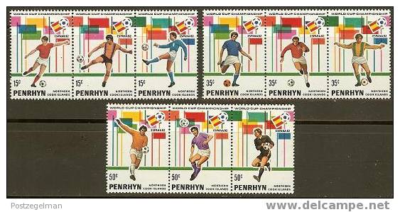 PENRHYN 1982 MNH Stamp(s) Soccer 237-245 #6057 - 1982 – Spain