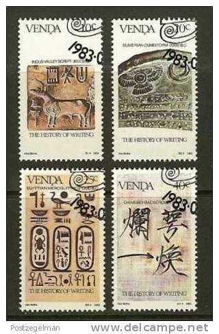 VENDA 1983 CTO Stamp(s) History Of Writing 74-77 - Venda