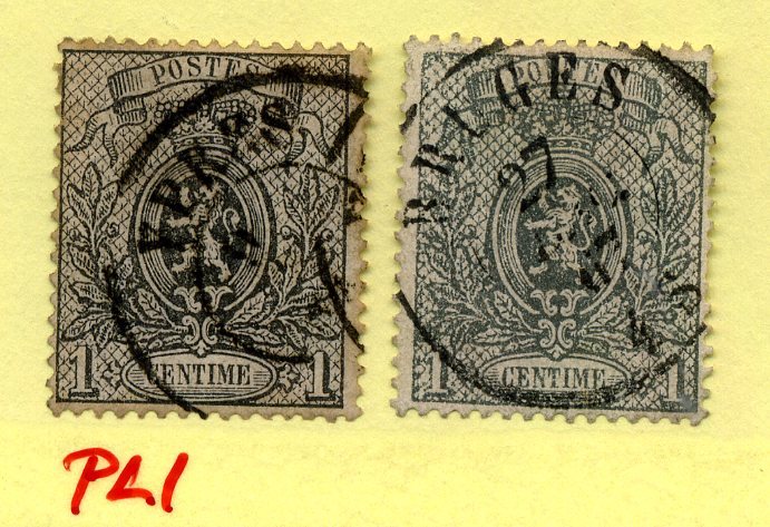 23   Deux Nuances Marquées Du  1c Noir Et Gris   Cote 31 E    Un Timbre Avec Pli  BELLES OBLITERATION - 1866-1867 Coat Of Arms