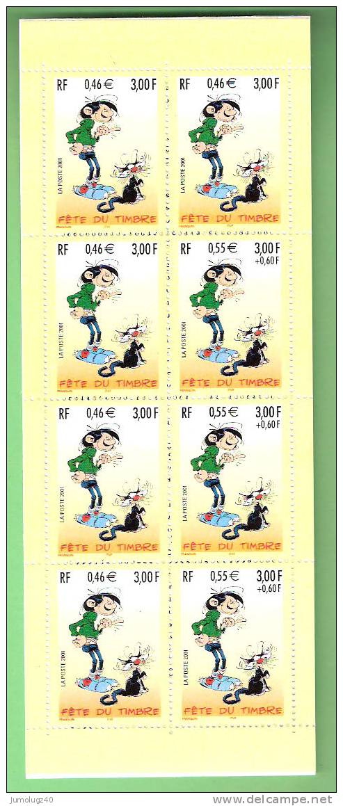 Carnet Y&T N° BC3370a **. "Journée Du Timbre 2001". Gaston Lagaffe. Cote DALLAY 22.00 € - Stamp Day