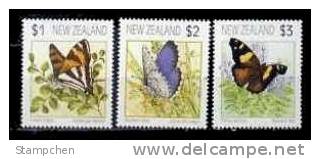 1991 New Zealand Butterflies Stamps Butterfly Insect - Neufs