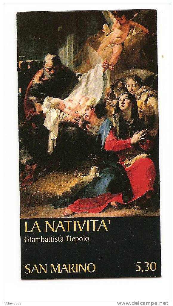 San Marino - Libretto Nuovo: Natale - La Natività Di G.B. Tiepolo - Booklets