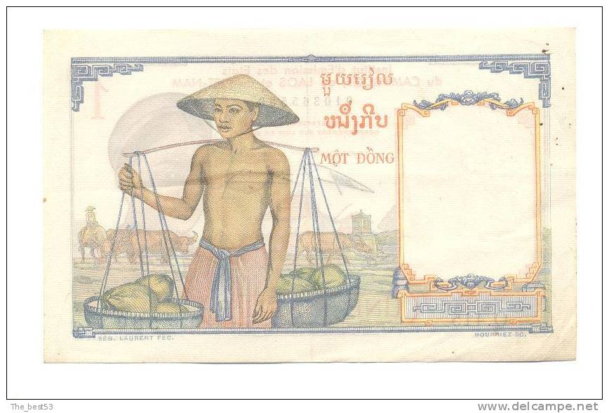 Banque De L´Institut D´émission Des états Du Cambodge, Du Laos, Et Du Viet Nam  1 Piastre - Indochina