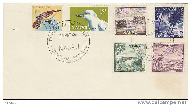 Nauru-1966 Definitives Dated 25 May 66   FDC - Nauru