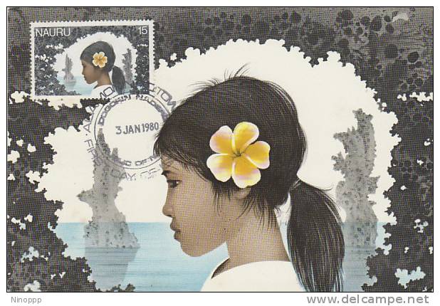 Nauru-1980 Nauruan Girl Maximum Card - Nauru