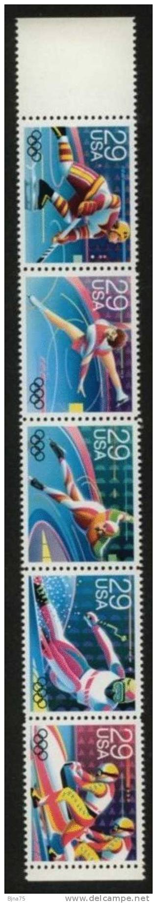 USA JO ALBERTVILLE 1992  ** MNH   Olympics Games  Jeux Olympiques  -  Complete Set  -   Bord De Feuille - Winter 1992: Albertville