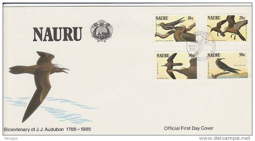 Nauru-1985 Birds   FDC - Nauru