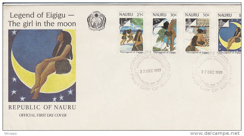 Nauru-1989 Legend Of Eigigu FDC - Nauru