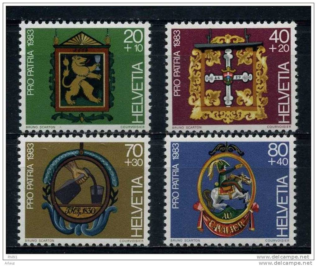 SUISSE.1983.PRO PATRIA .YVERT  N° 1180 à 1183 - Unused Stamps