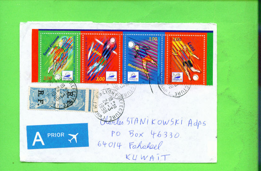 FRANCE  - Airmail Cover To Kuwait - Covers & Documents