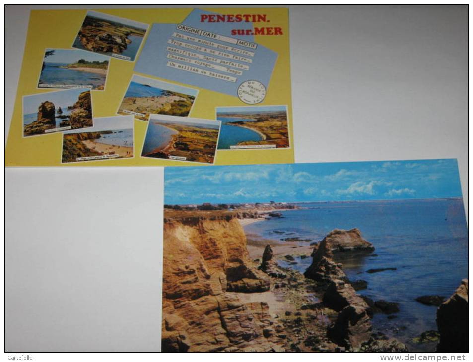 Cs12 *    (vente Directe )    Pénestin Sur Mer  Lot De 2 Cartes - Pénestin