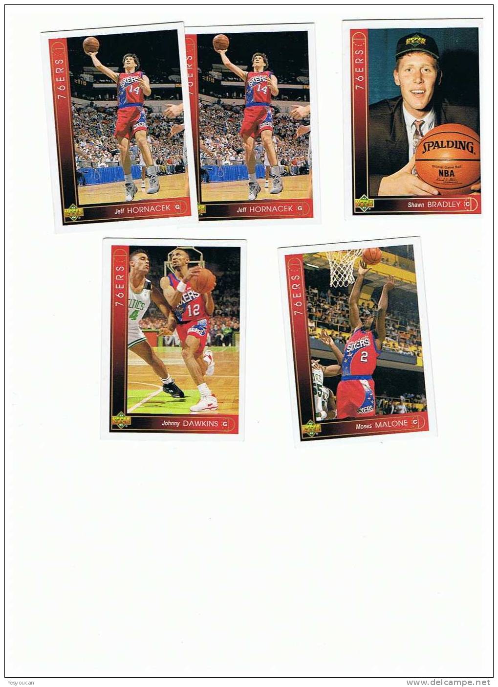 1992-93 Upper Deck Basketball Cards (76ERS 5) - Lots