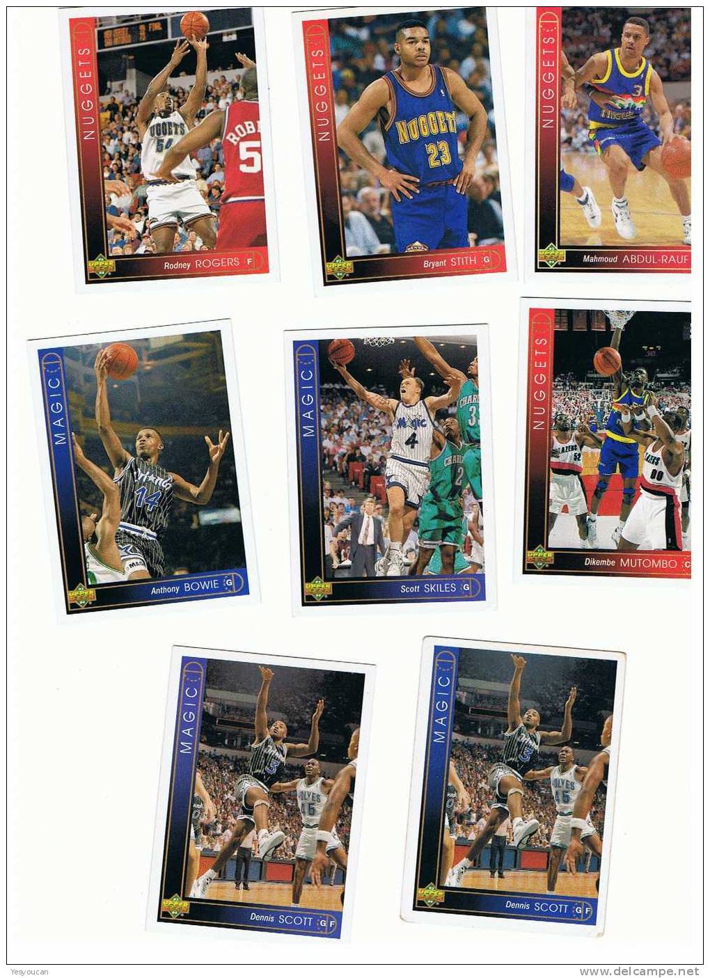 1992-93 Upper Deck Basketball Cards (NUGGETS & MAGIC 8) - Lotti