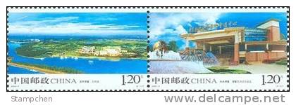 China 2008-9 Boao Forum - Hainan Stamps Island Fountain - Inseln