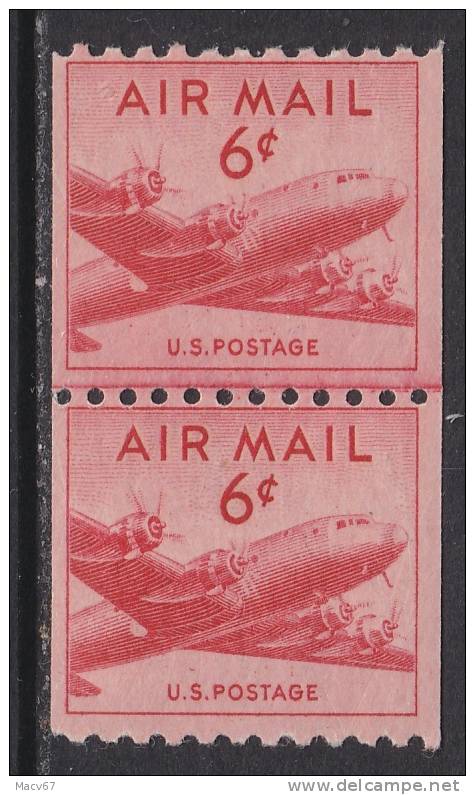 U.S. C 41  ** Line Pair - 2b. 1941-1960 Unused