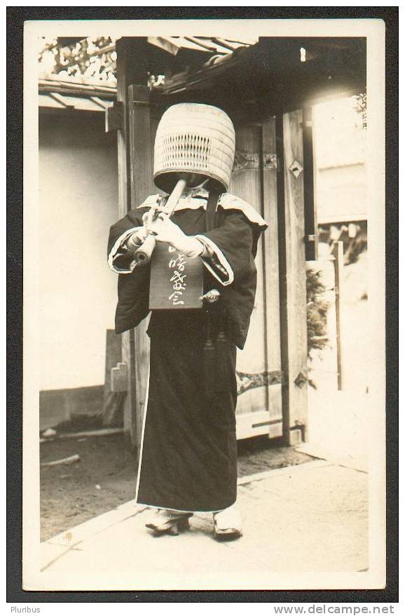 JAPAN ?, CHINA ? , MANCHURIA ? PIPE PLAYER, OLD REAL PHOTO POSTCARD - Musica