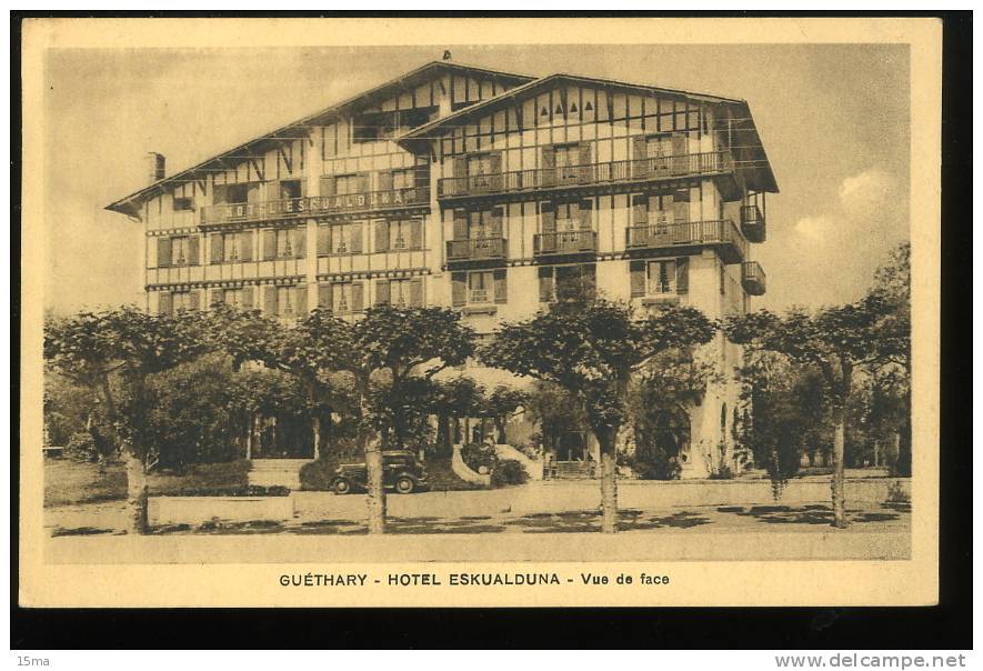Guéthary Pyrénées Atlantiques Hotel Eskualduna Vue De Face Lasalle - Guethary