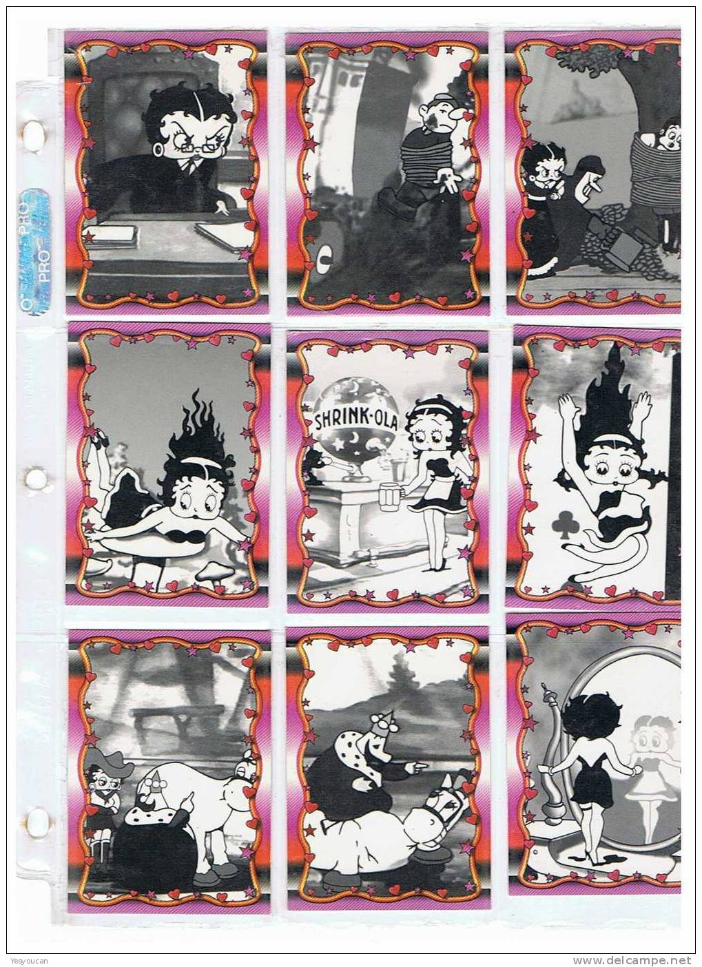 LOT NR3 : BETTY BOOP TRADING CARDS (1995) - Autres & Non Classés