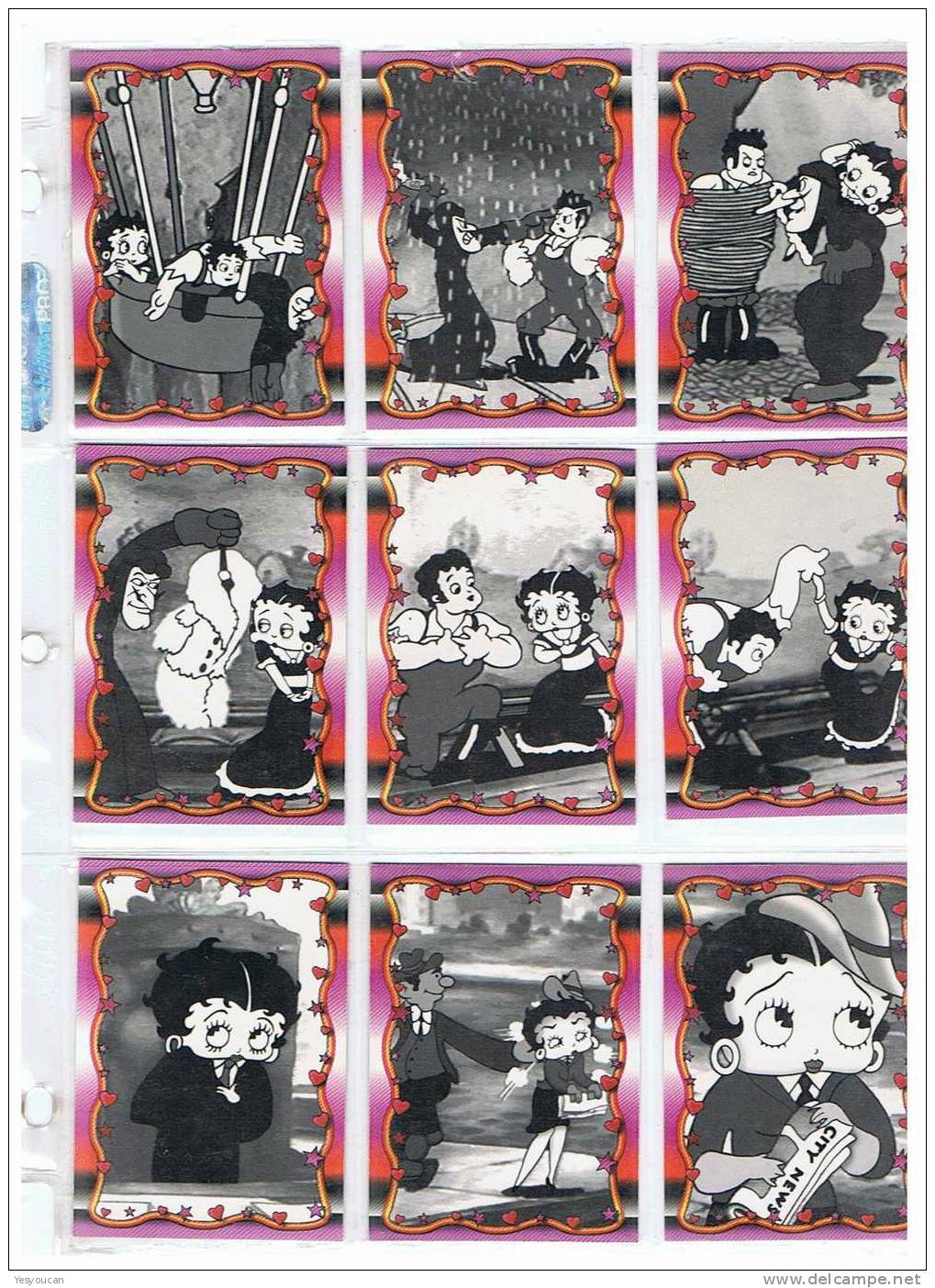 LOT NR 4 : BETTY BOOP TRADING CARDS (1995) - Autres & Non Classés