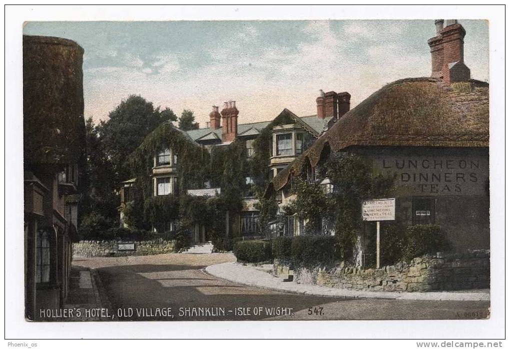 ENGLAND - Old Village, Holliers Hotel, Shanklin / Isle Of Wight, 1912. - Andere & Zonder Classificatie