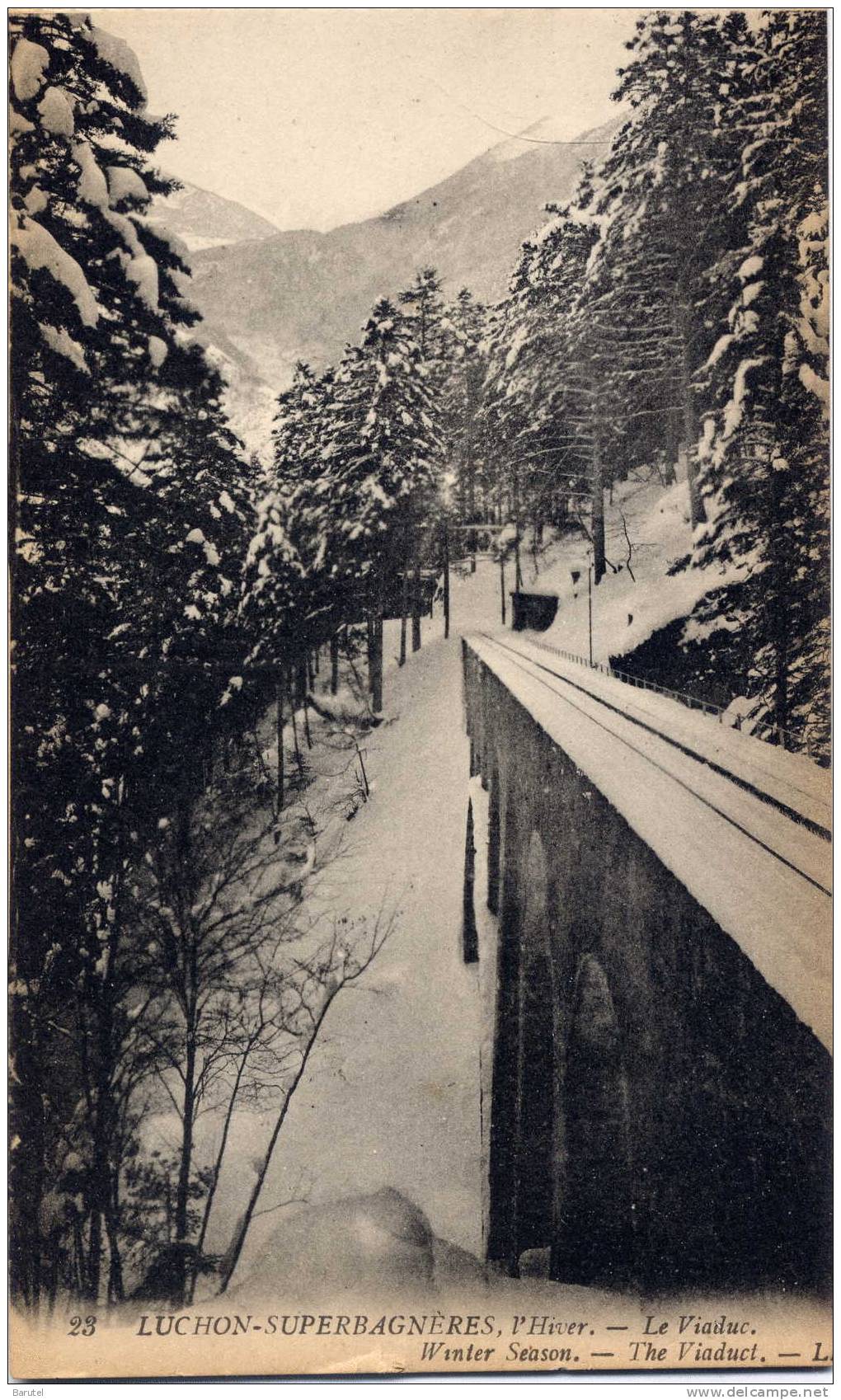 LUCHON SUPERBAGNERES - L´Hiver. Le Viaduc - Superbagneres