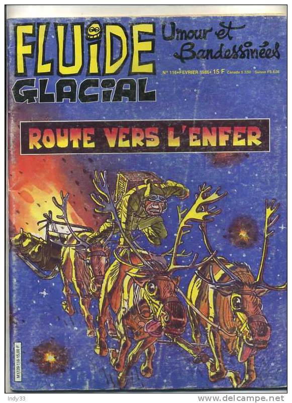 - FLUIDE GLACIAL N°116  1986 - Fluide Glacial