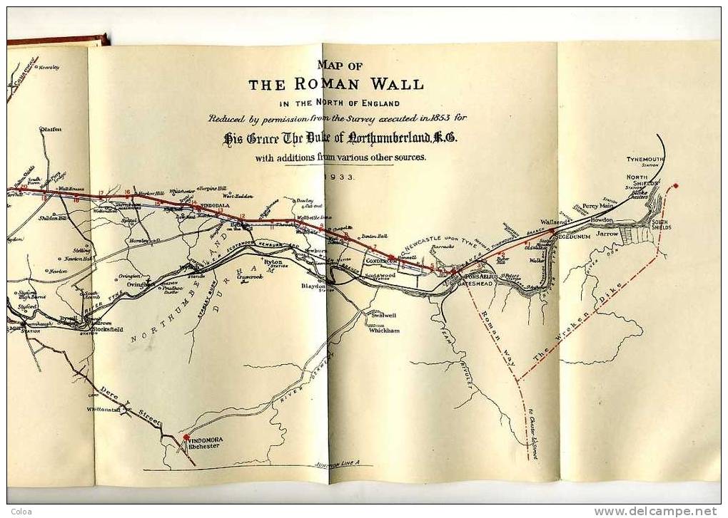 Mur D’Hadrien Handbook To The Roman Wall 1933 - Cultura