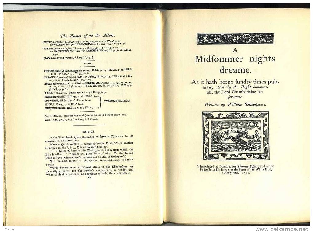 “A Midsommer Nights Dreame” 1907 - Ontwikkeling