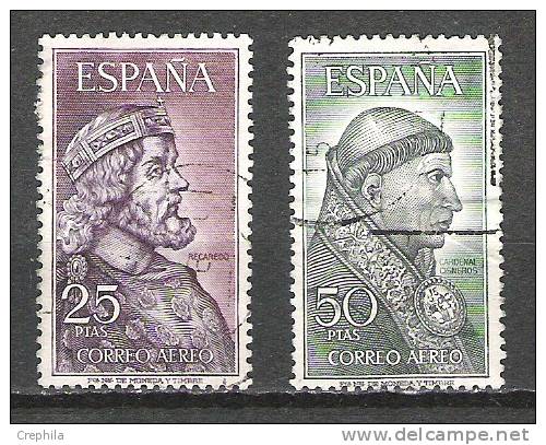 Espagne - Poste Aérienne - 1963 - Y&T 294/5 - Oblit. - Usados