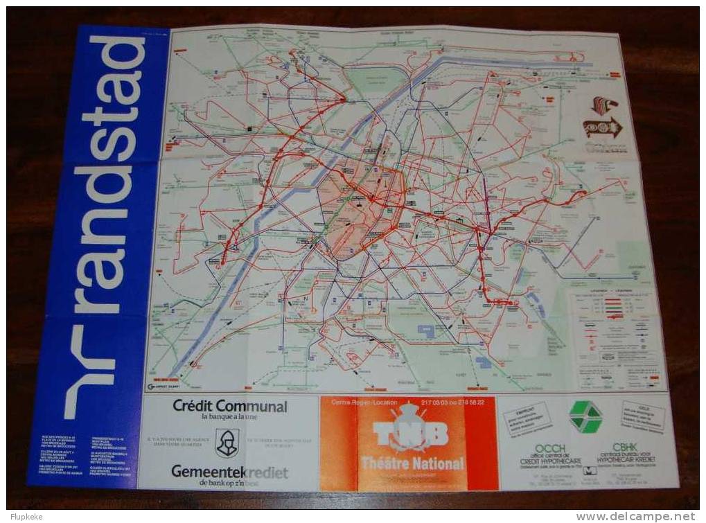 S.T.I.B.-N.M.V.B.-M.I.V.B .-S.N.C.V.-N.M.B.S.-S.N.C B Réseaux Des Transports En Commun Dans La Région Bruxelloise 1987 - Bahnwesen & Tramways