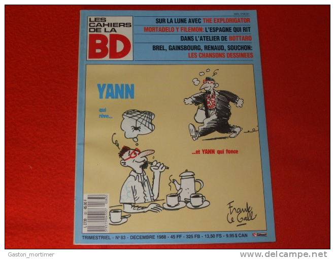 Les Cahiers De La BD - Yann - Autre Magazines