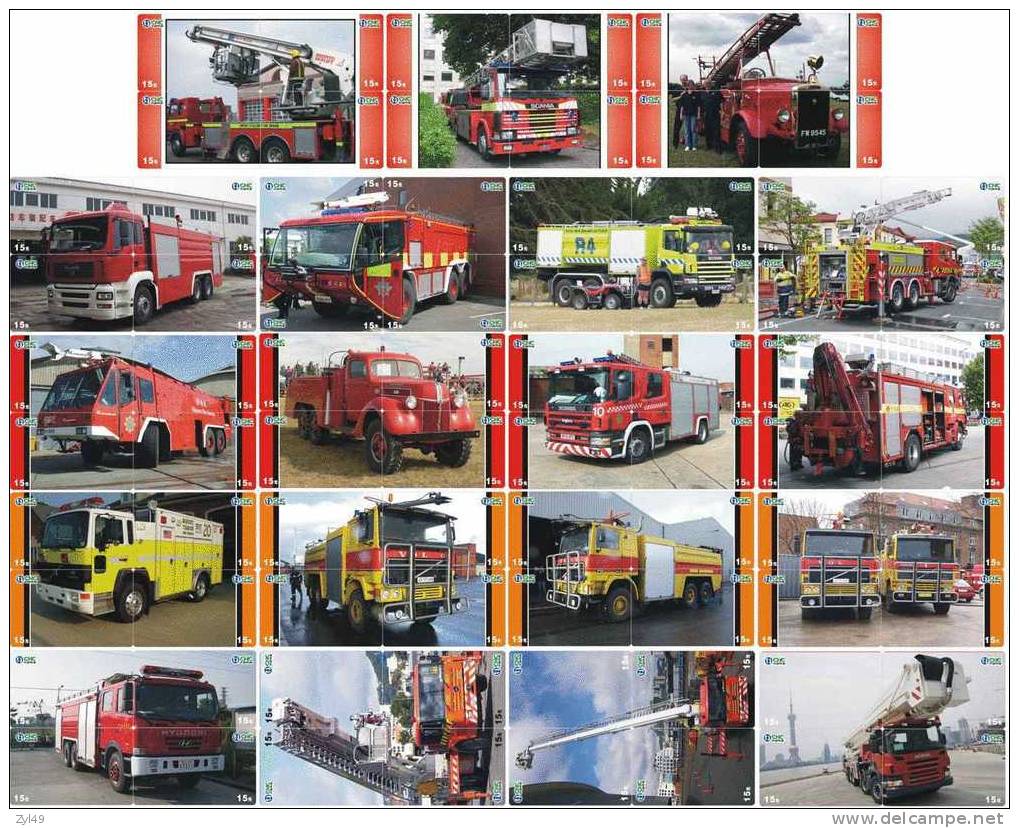 A04335 China Fire Engine Puzzle 76pcs - Firemen